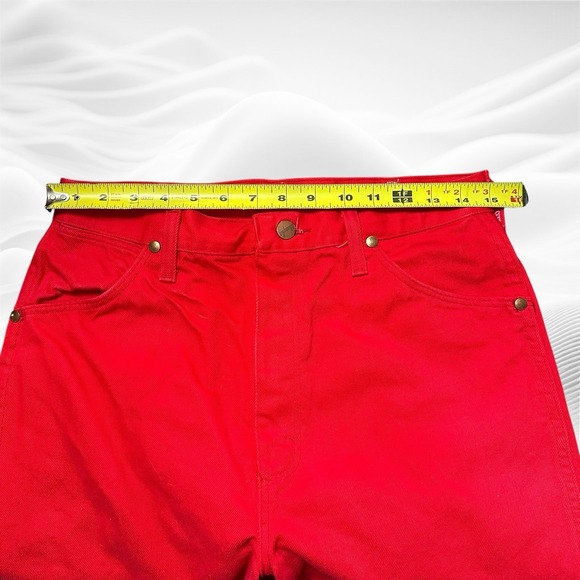 Wrangler Women's High Rise Jeans - Bold Red - Picture 7 of 7